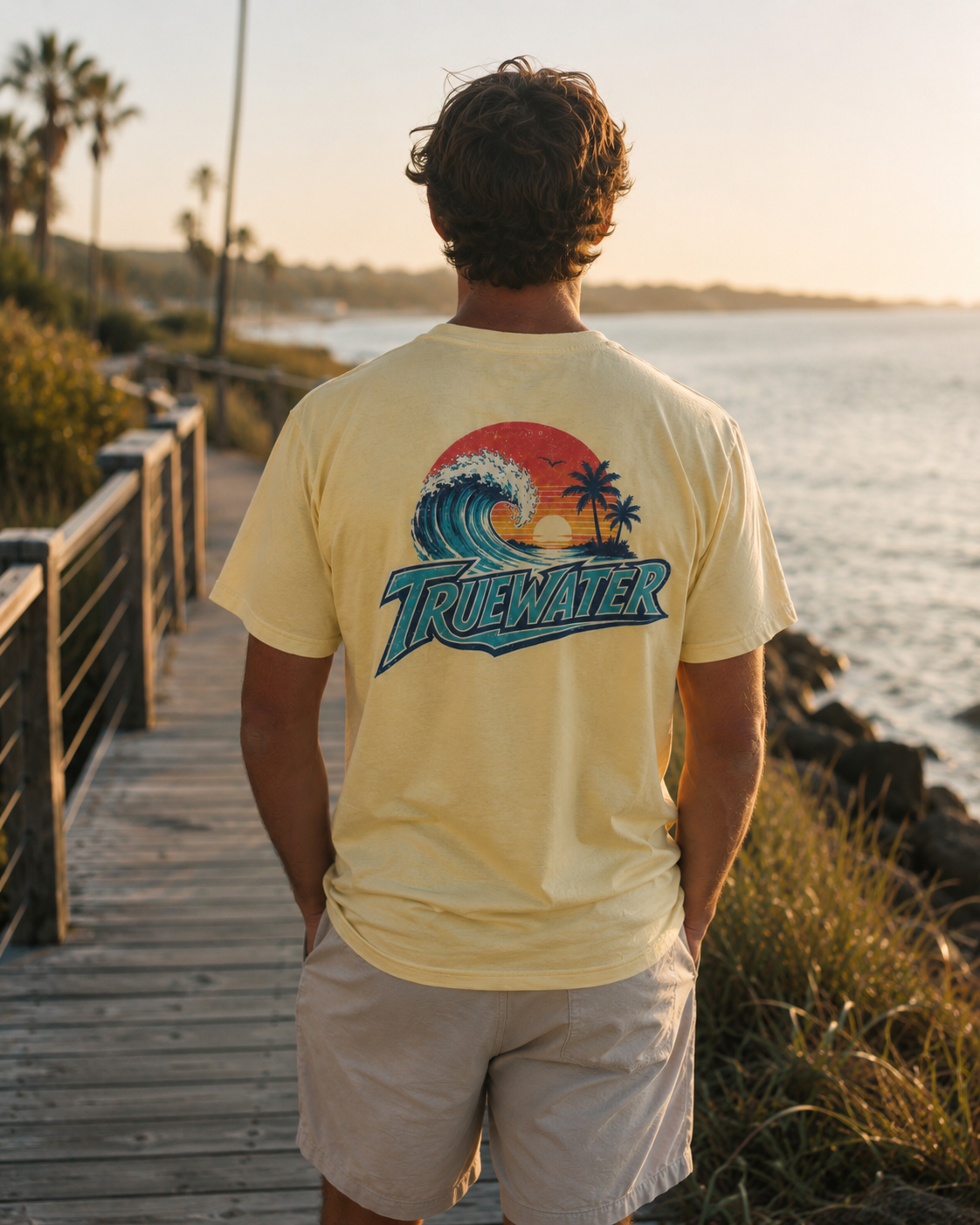 Vintage Beach Tee - Butter